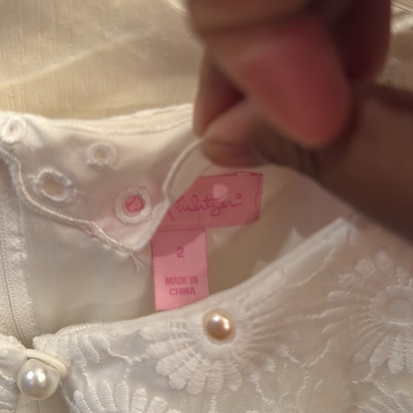 Lilly Pulitzer Nicci Resort Pinwheel Organza Dress White Womens 2 - Picture 4 of 6